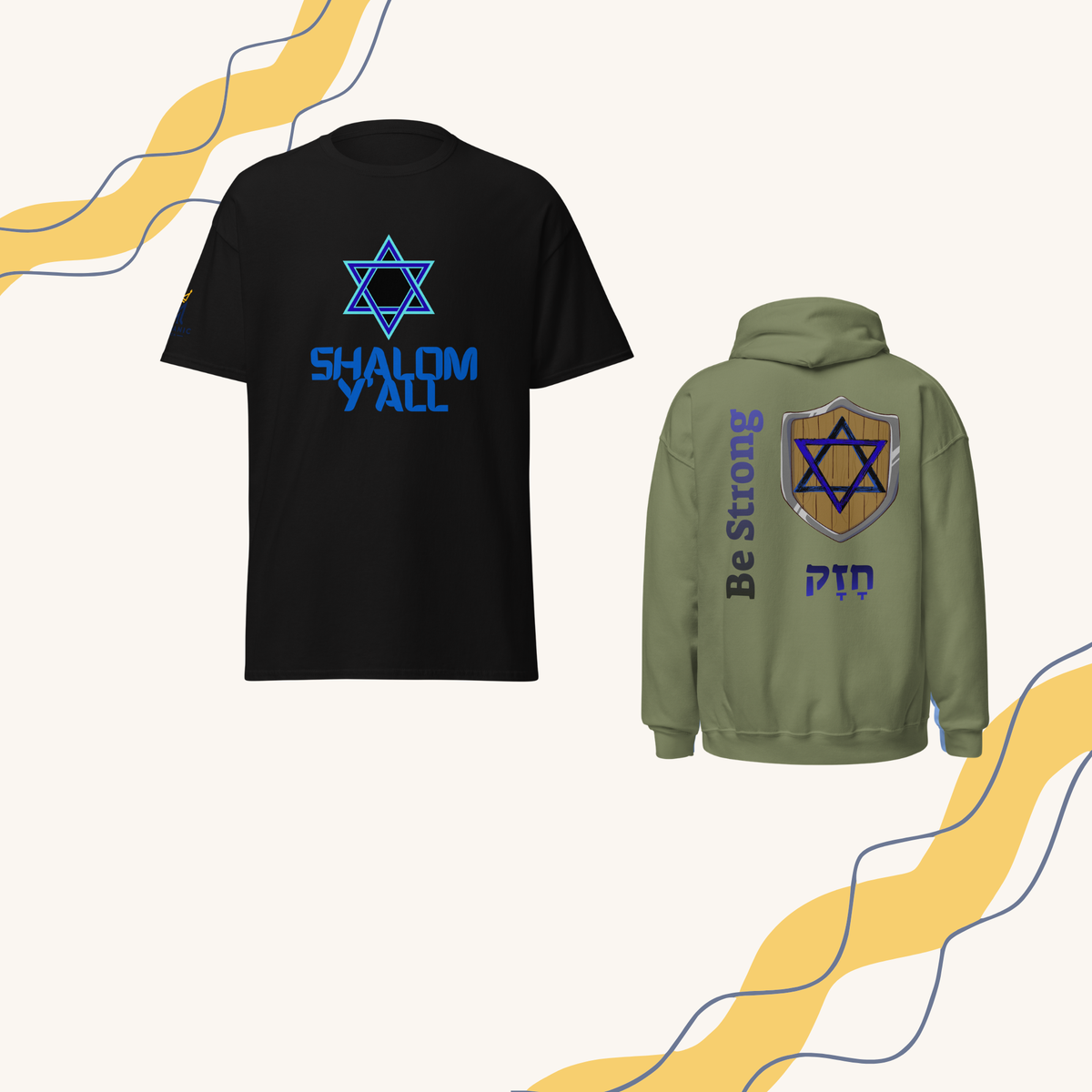 Men's Messianic apparel featuring Scripture inspired T shirts and hoodies