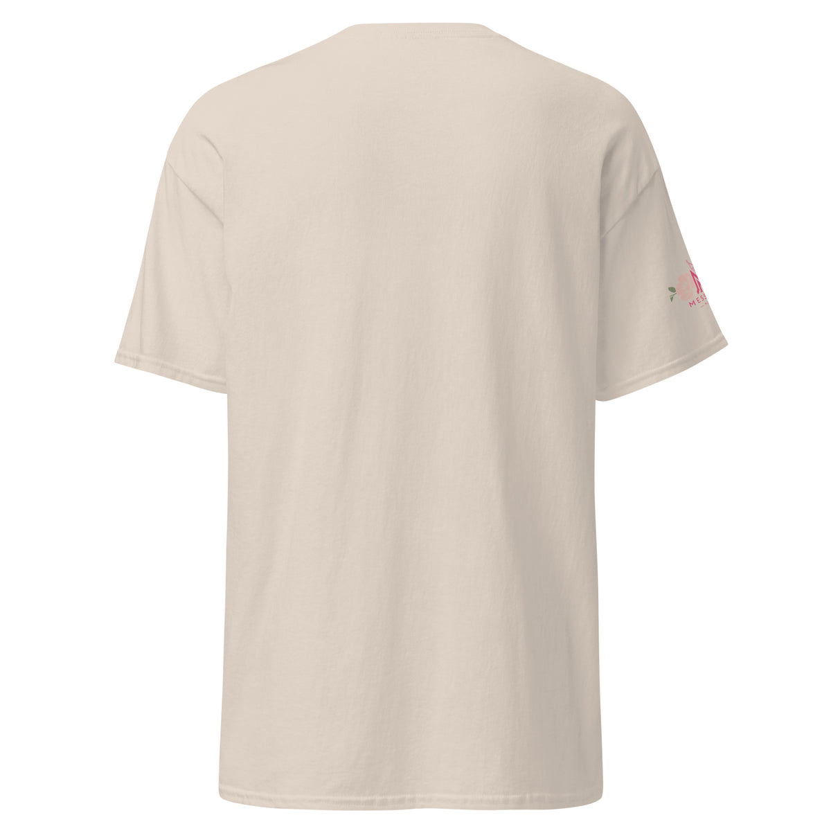 Natural | Back of Women’s Shana Tova Rosh Hashanah shirt displaying blank back