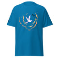 Sapphire | Right close up the sleeve and and Messianic Merch sleeve logo.