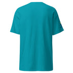 Tropical Blue | Back of Have a Blast Rosh Hashanah Shofar Shirt displaying blank back