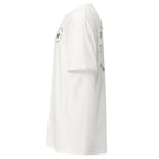 White | Left view of Lev Tahor Yom Kippur Clean Heart Shirt show left sleeve
