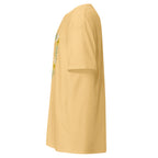 Yellow Haze | Left view of Women’s Rejoice Sukkot Shirt Leviticus 23:40 showing left sleeve