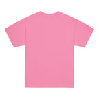 Azalea | Back of King's Daughter girls faith T-shirt featuring a solid background.