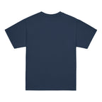 Navy | Back of Kids’ Happy Camper Sukkot shirt with blank back 